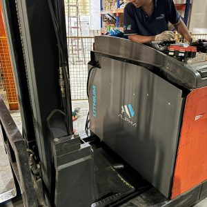 PIN LITHIUM ALPHA 48V/460AH CHO XE NÂNG REACH TRUCK BT